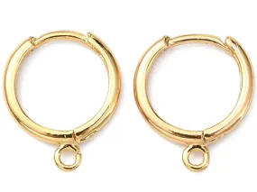 Apportez du doré avec cette paire de dormeuses dorées à l'or fin 18k !