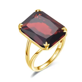 Bague Année 50 Grenat