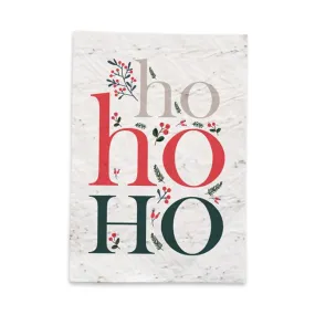 Carte de Noël HoHoHo biodégradable à faire pousser