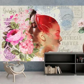 Collage botanique - PAPIER PEINT VINYLE