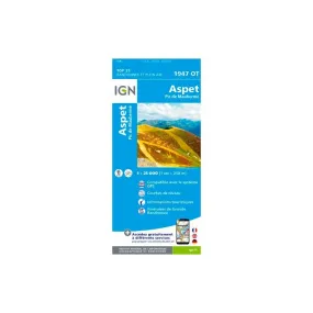 IGN Aspet - Pic De Mauberme - Carte topographique | Hardloop