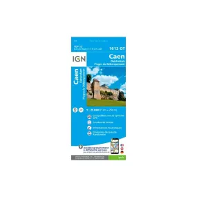 IGN Caen / Ouistreham - Carte topographique | Hardloop