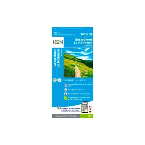 IGN Gérardmer.Le Hohneck.La Bresse - Carte topographique | Hardloop