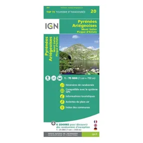IGN Pyrénées-Ariégeoises / Mont-Valier / Pic-D'Estats - Carte topographique | Hardloop