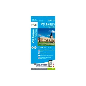 IGN Val Suzon - Carte topographique | Hardloop