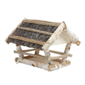 Mangeoire oiseaux en bouleau et branche