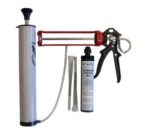 Système de mortier d&#039;injection Sanremo SET 05 - cartouche 300 ml 2 mélangeurs statiques pistolet à presser pompe de sou
