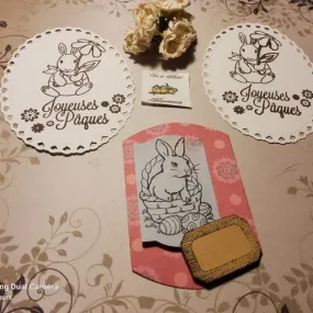 Vide tiroir/lot 3 pâques.  scrapbooking, loisirs créatifs, carterie, collage, embellissements, tags.